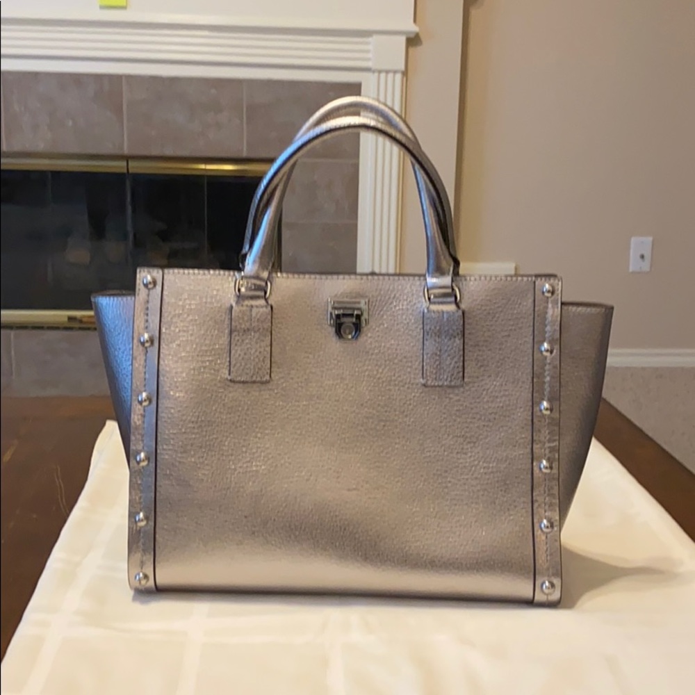 REBECCA MINKOFF Silver Tote